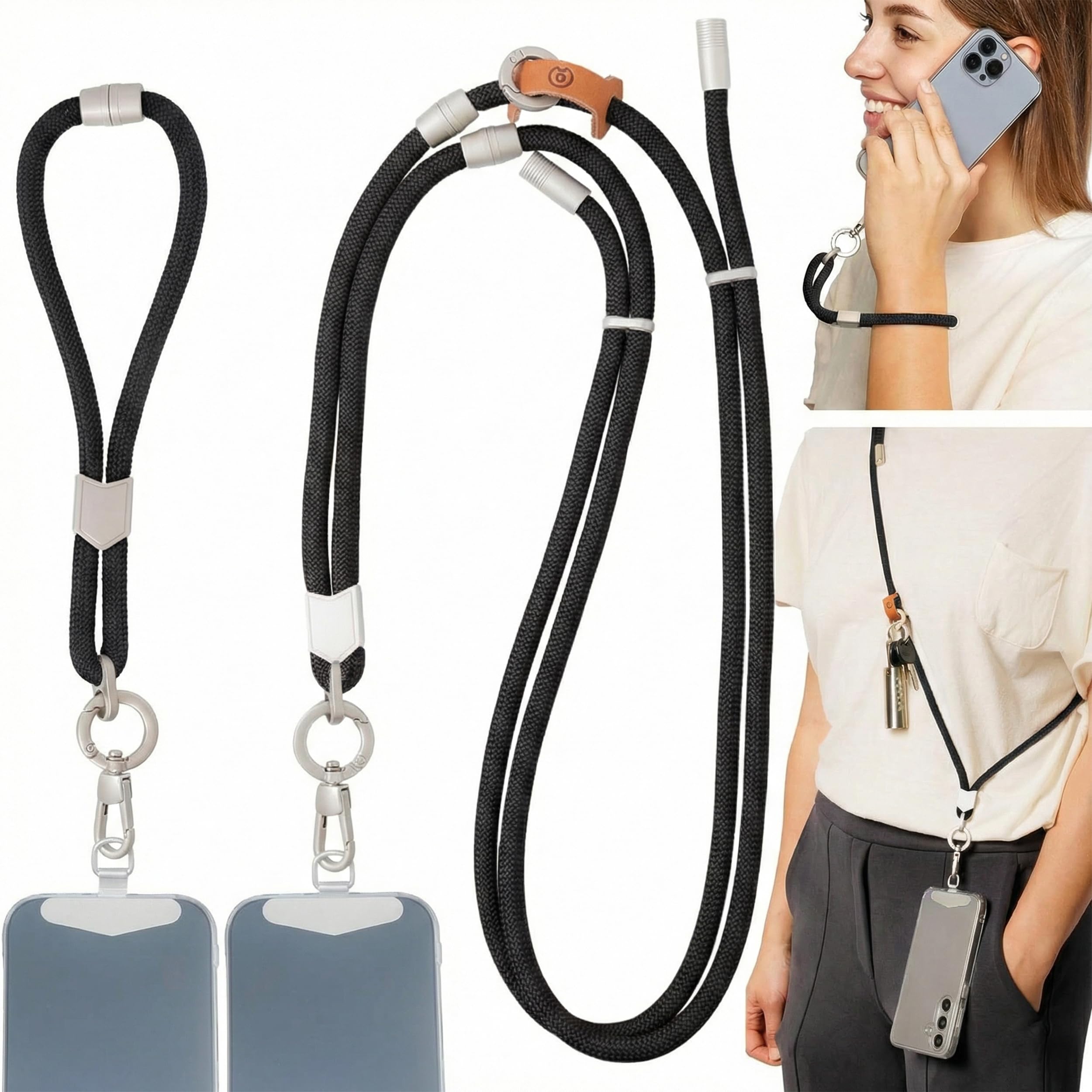 Amazon.com: Pulpo 2 in 1 Anti Theft Phone Lanyard and Wrist Strap